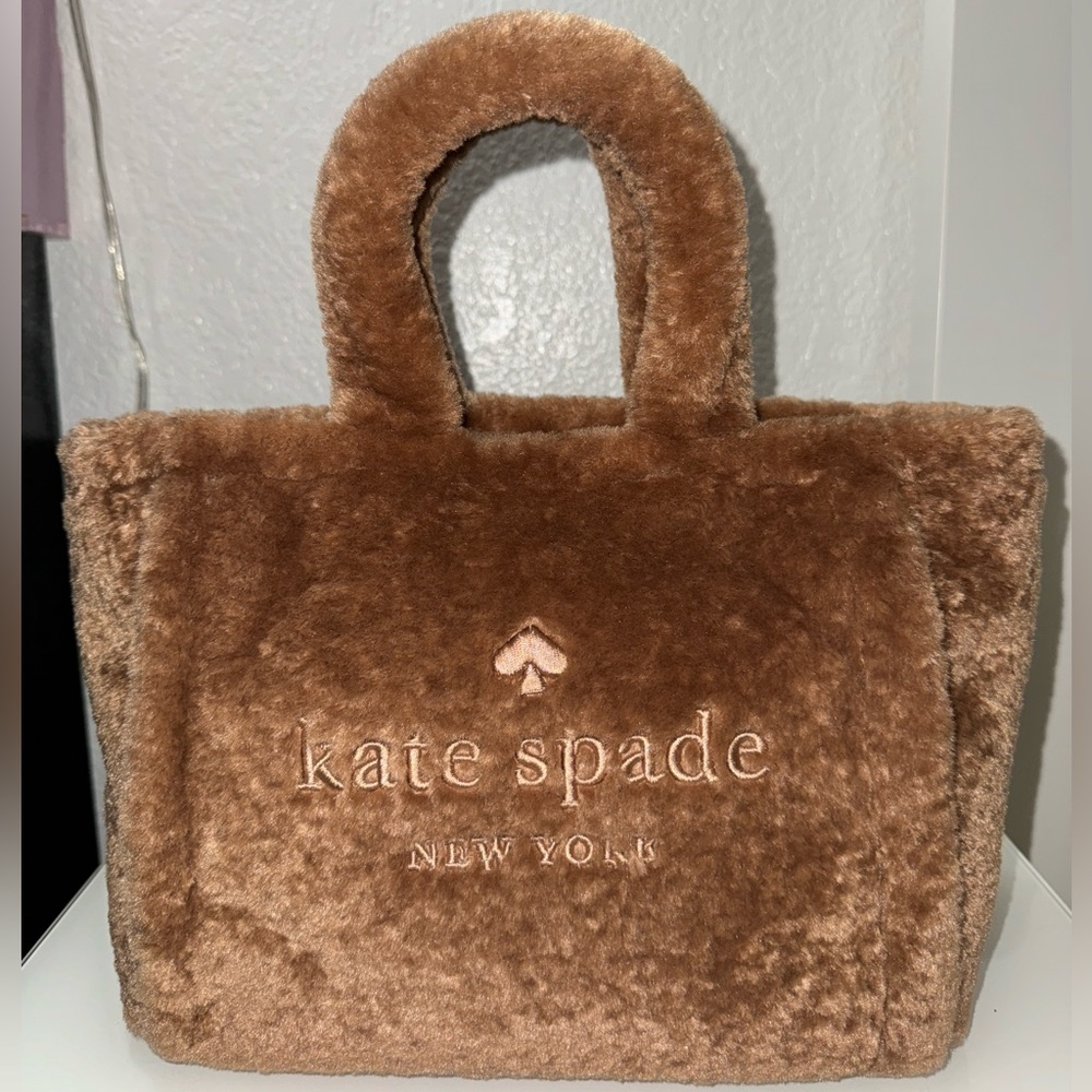 kate spade shearling small tote